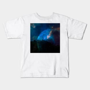 Landscape with Galaxy Kids T-Shirt